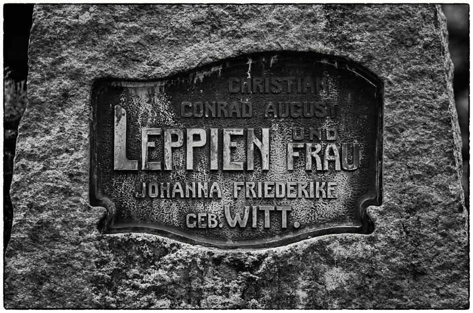 Grabmal Leppien — Friedhof Ohlsdorf